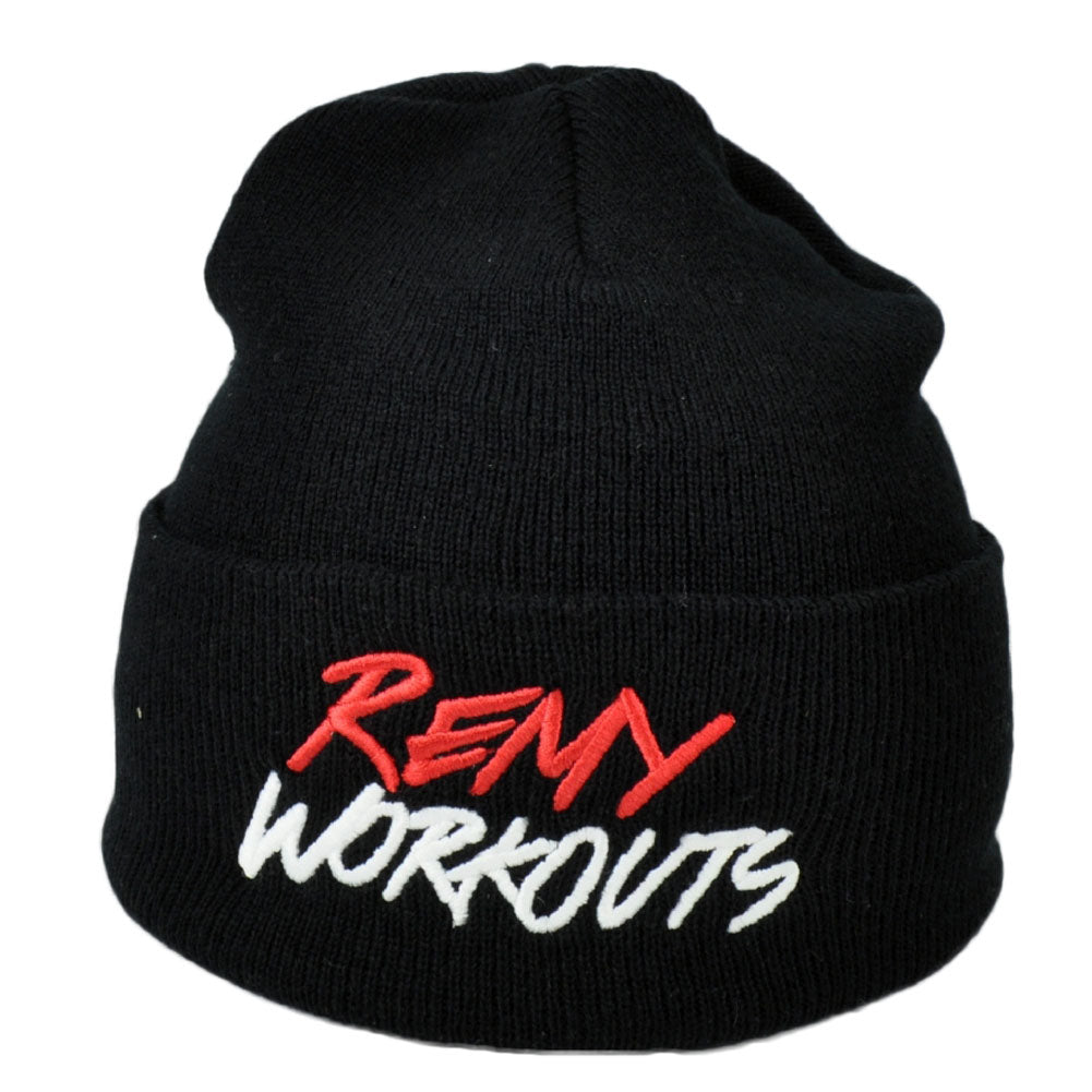 RemyWorkouts Black Knit Beanie Cuffed Skully